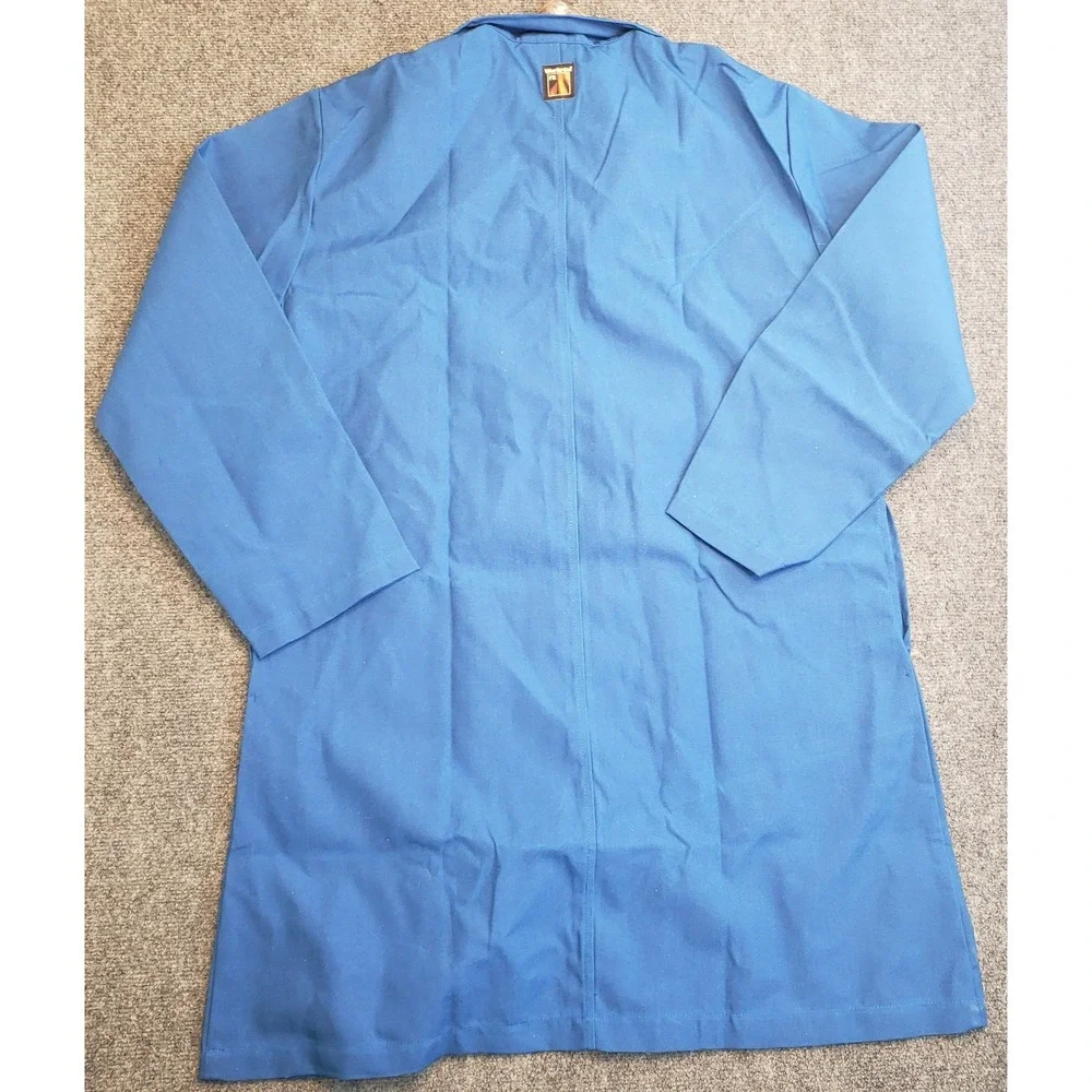 Workrite FR Flame Resistant Lab Coat Mens XL Blue Nomex ARC 6 New Tags